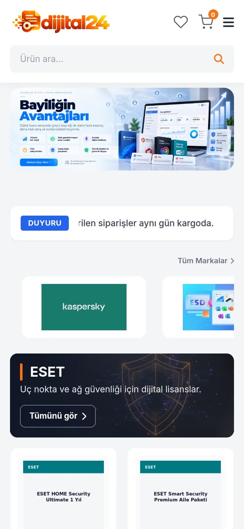 Dijital24 mobil görünüm