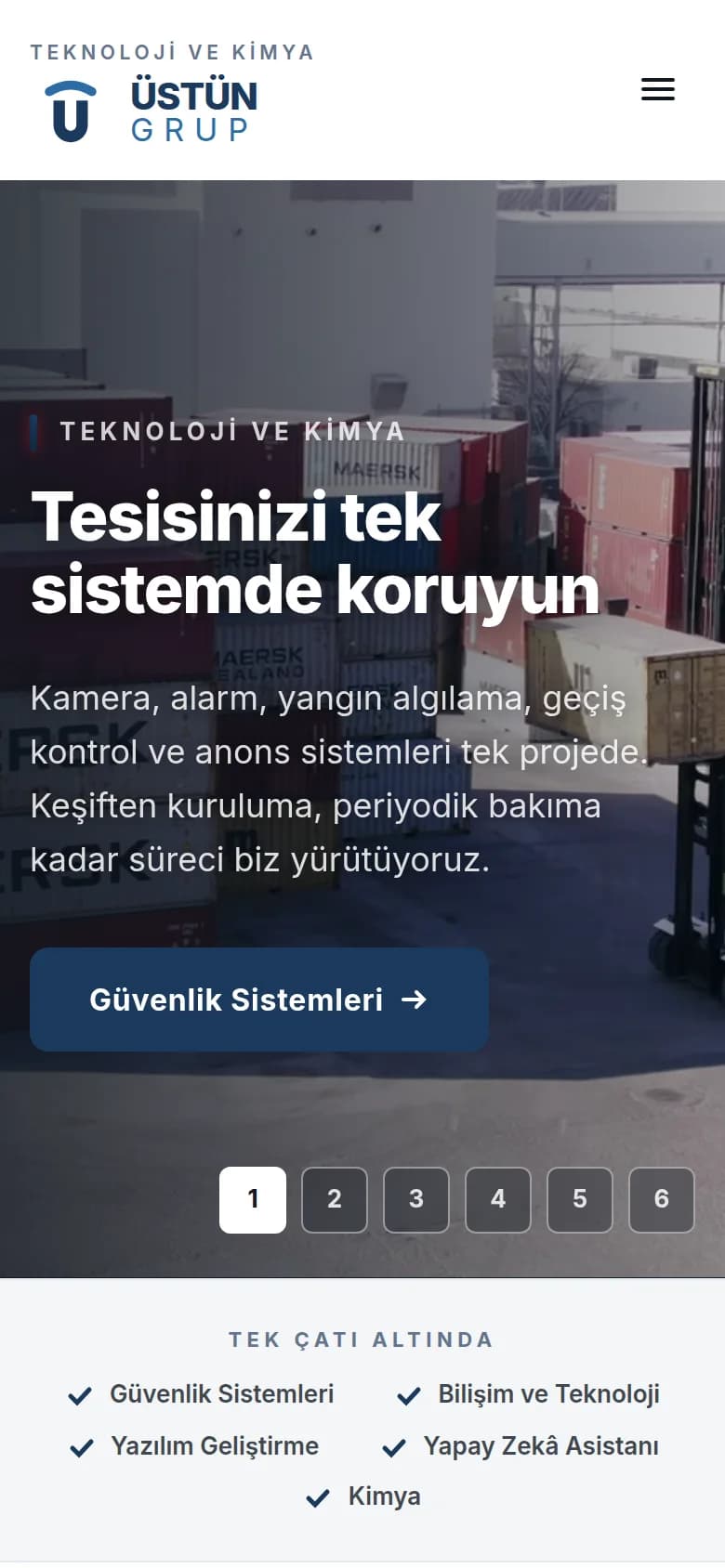 Üstün Grup mobil görünüm